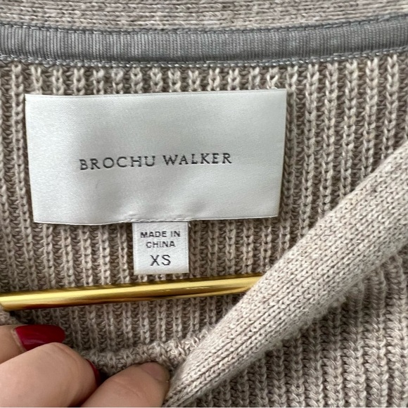 Brochu Walker Ribbed Cahsmere Wrap Sweater - Picture 4 of 4
